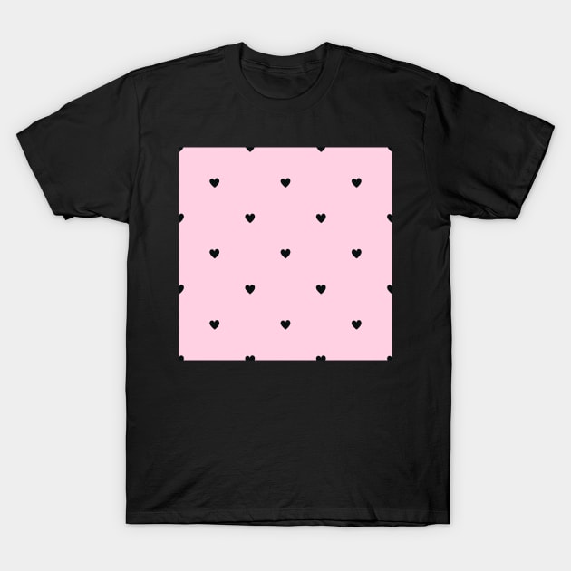 Hearts pattern T-Shirt by DanielK